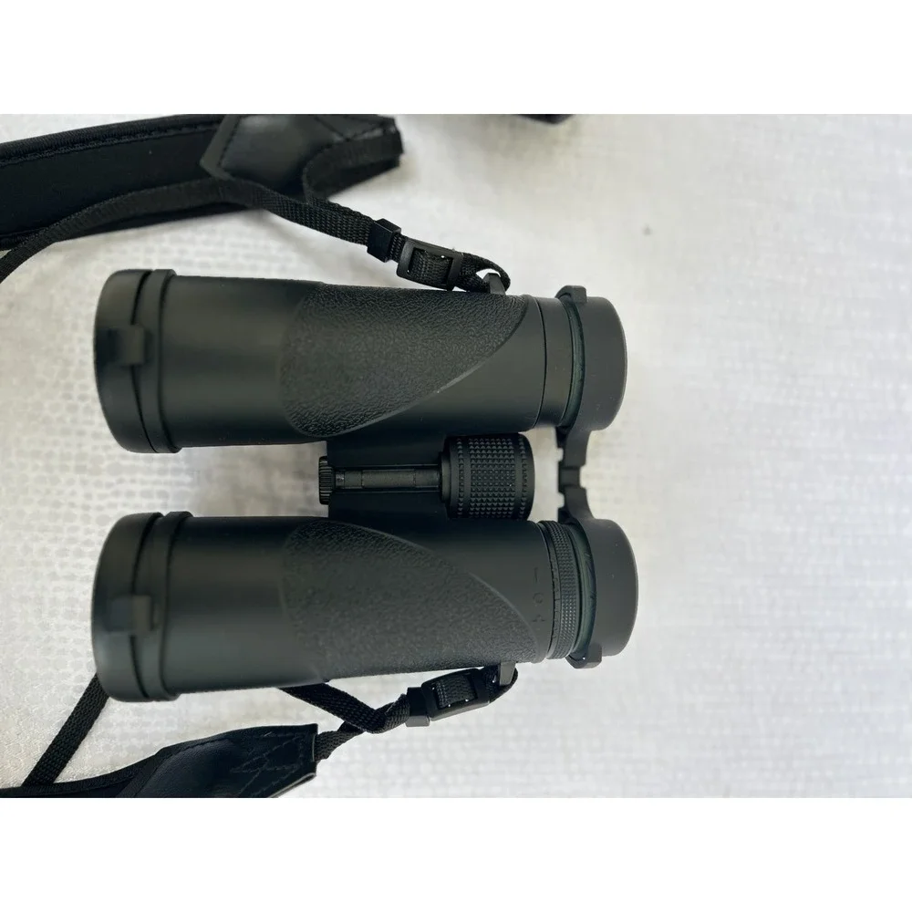 10x42 HD Binoculars Waterproof Fogproof BAK4 Prism with Case and Strap Black
